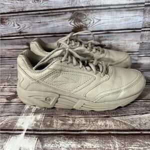Brooks Addiction Walker Shoes Size 8.5 8-1/2 tan